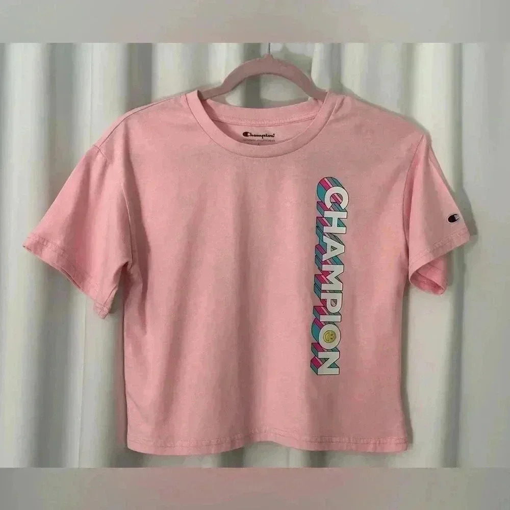 Champion Vertical Drop Shadow Graphic Boxy T-shirt (607)